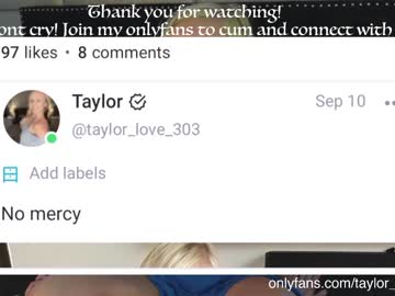 webcam girl taylor_love_303 image #1926620