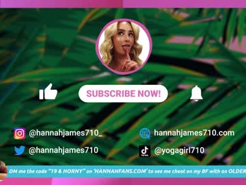 webcam girl hannahjames710 image #6185504