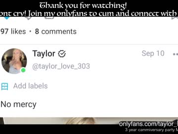 webcam girl taylor_love_303 image #1672996